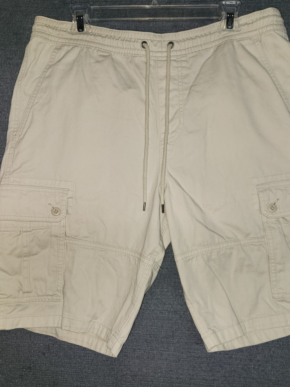 Mossimo Supply Co. Cream Men's Cargo Drawstring Shorts #348